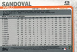 #428 Pablo Sandoval San Francisco Giants 2019 Topps Series 2 Baseball Card GAV