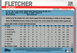 #520 David Fletcher Rookie Los Angeles Angels 2019 Topps Series 2 Baseball Card GAV