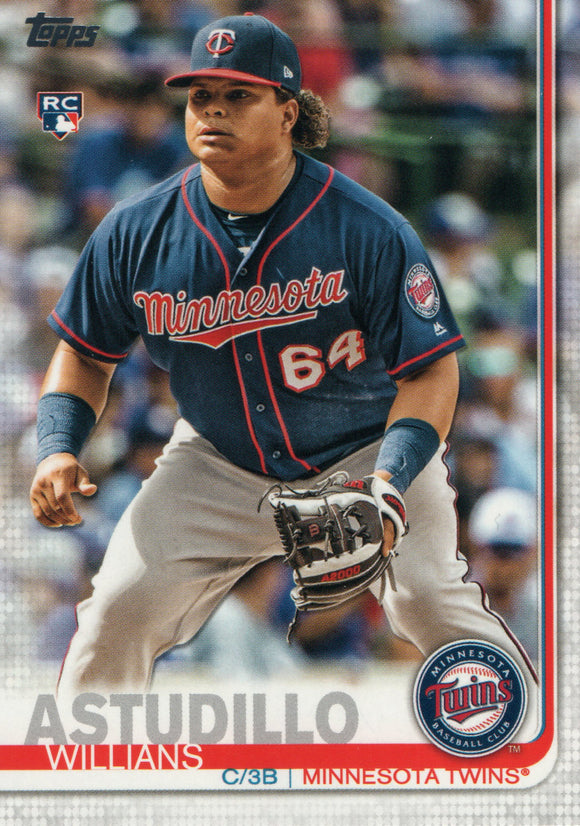 #448 Willians Astudillo Rookie Minnesota Twins 2019 Topps Series 2 Baseball Card GAV