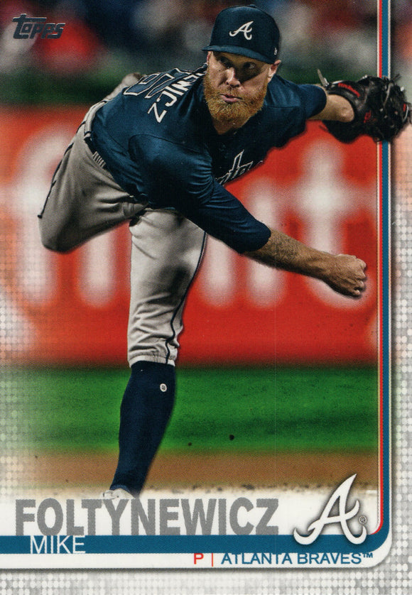 #387 Mike Foltynewicz Atlanta Braves 2019 Topps Series 2 Baseball Card GAV