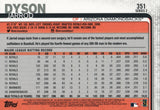 #351 Jarrod Dyson Arizona Diamondbacks 2019 Topps Series 2 Baseball Card GAW
