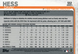 #552 David Hess Baltimore Orioles  2019 Topps Series 2 Baseball Card GAW