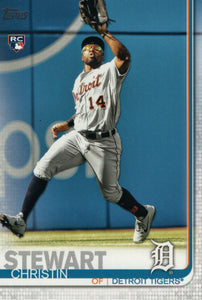 #672 Christin Stewart Rookie Detroit Tigers 2019 Topps Series 2 Baseball Card GAW