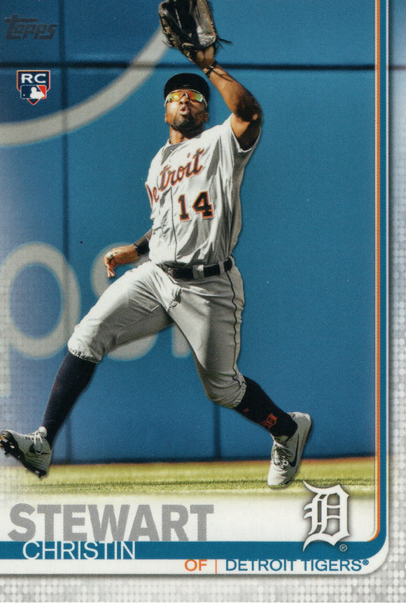 #672 Christin Stewart Rookie Detroit Tigers 2019 Topps Series 2 Baseball Card GAW