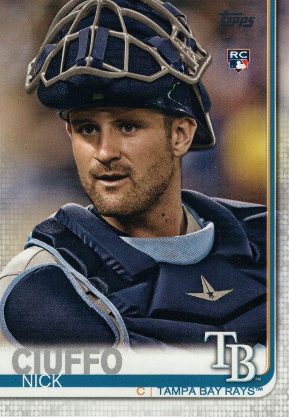 #457 Nick Ciuffo Rookie Tampa Bay Rays 2019 Topps Series 2 Baseball Card GAW