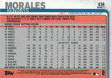 #436 Kendrys Morales Toronto Blue Jays 2019 Topps Series 2 Baseball Card GAW