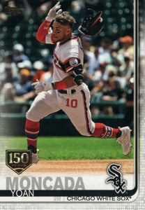 #377 Yoan Moncada 150 Years Chicago White Sox 2019 Topps Series 2 Baseball Card GAW