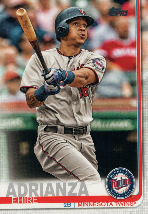 #608 Ehire Adrianza Minnesota Twins 2019 Topps Series 2 Baseball Card GAX