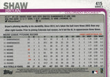 #415 Bryan Shaw Colorado Rockies 2019 Topps Series 2 Baseball Card GAX