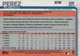 #639 Roberto Perez 82/99 Cleveland Indians 2019 Topps Series 2 Baseball Card GAX