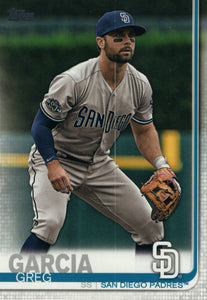#450 Greg Garcia San Diego Padres 2019 Topps Series 2 Baseball Card GAX