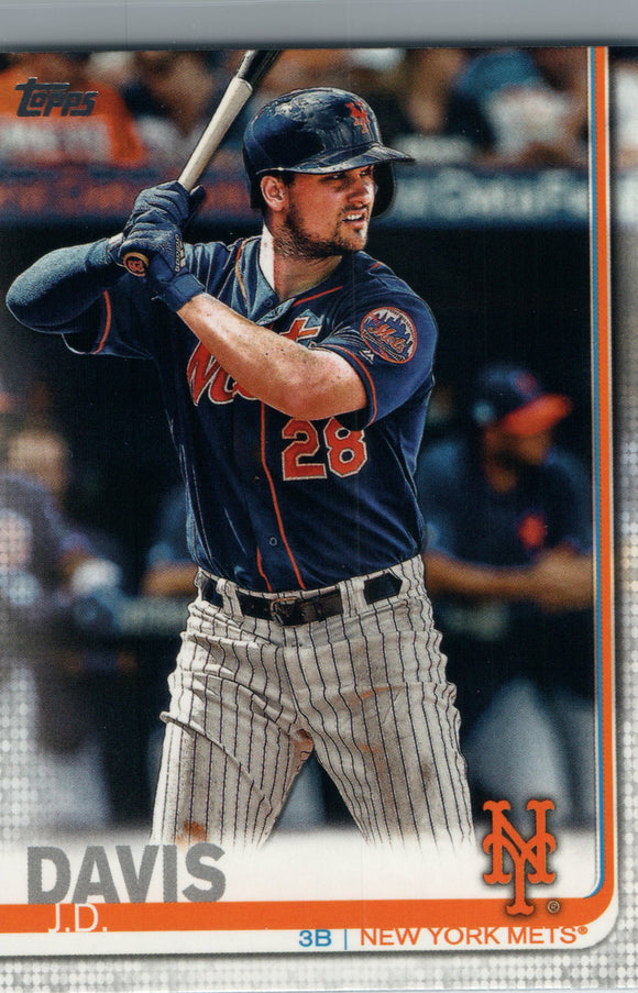 #603 J.D. Davis New York Mets 2019 Topps Series 2 Baseball Card GAX