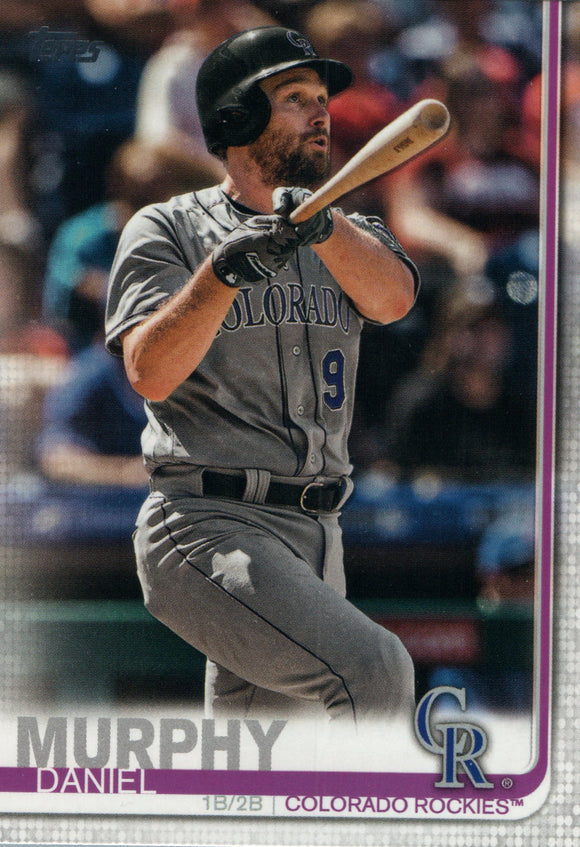 #499 Damiel Murphy Colorado Rockies 2019 Topps Series 2 Baseball Card GAX