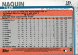 #535 Tyler Naquin Cleveland Indians 2019 Topps Series 2 Baseball Card GYA