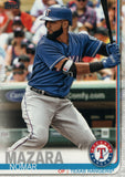 #354 Nomar Mazara Texas Rangers 2019 Topps Series 2 Baseball Card GYA