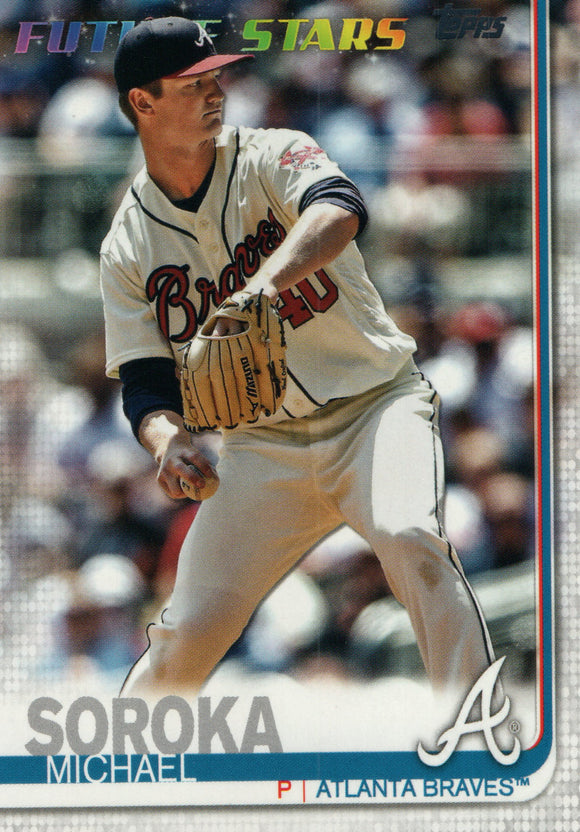#414 Michael Soroka Future Stars Atlanta Braves 2019 Topps Series 2 Baseball Card GYA