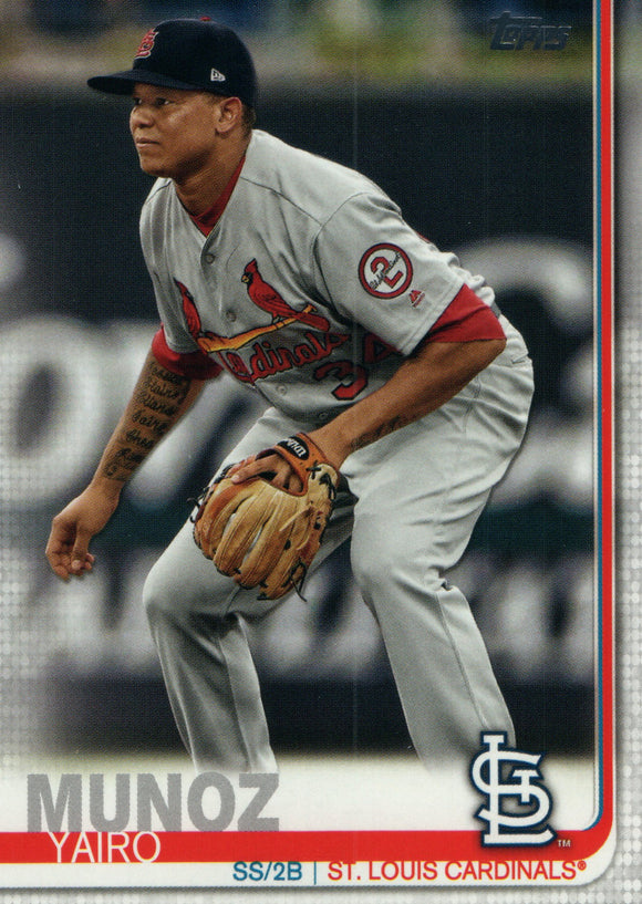 #466 Yairo Munoz St Louis Cardinals 2019 Topps Series 2 Baseball Card GYA