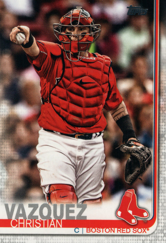 #373 Christian Vazquez Boston Red Sox 2019 Topps Series 2 Baseball Card GYA