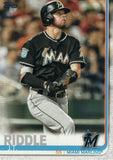 #607 J.T. Riddle Miami Marlins 2019 Topps Series 2 Baseball Card GAZ