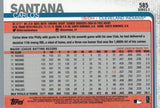 #585 Carlos Santana Cleveland Indians 2019 Topps Series 2 Baseball Card GAZ