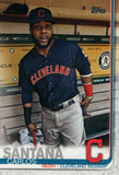 #585 Carlos Santana Cleveland Indians 2019 Topps Series 2 Baseball Card GAZ