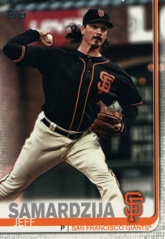 #574 Jeff Samardzija San Francisco Giants 2019 Topps Series 2 Baseball Card GAZ