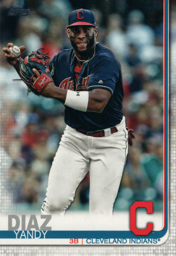 #595 Yandy Diaz Cleveland Indians 2019 Topps Series 2 Baseball Card GAZ