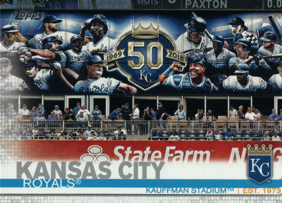 #609 Kauffman Stadium Kansas City Royals 2019 Topps Series 2 Baseball Card GAZ