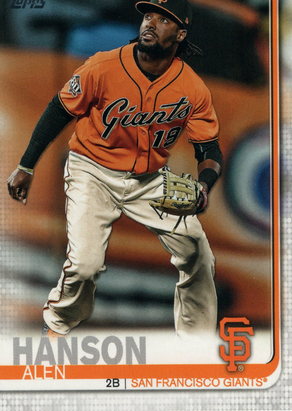#478 Alen Hanson San Francisco Giants 2019 Topps Series 2 Baseball Card GAZ
