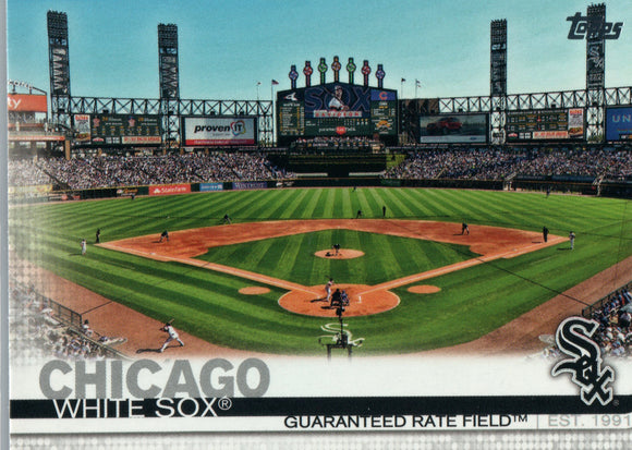 #527 Guaranteed Rate Field Chicago White Sox 2019 Topps Series 2 Baseball Card GAZ