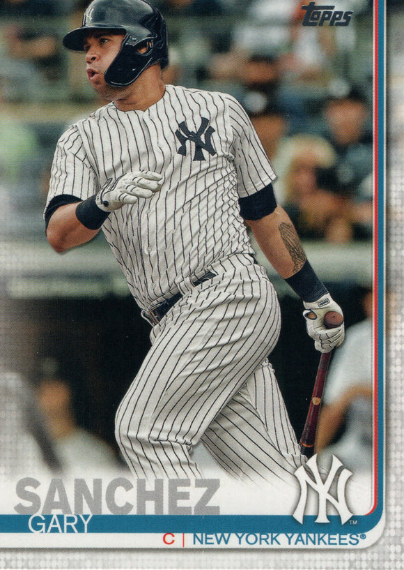 #353 Gary Sanchez New York Yankees 2019 Topps Series 2 Baseball Card GAZ