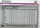 #460 Trevor Story Colorado Rockies 2019 Topps Series 2 Baseball Card GAZ
