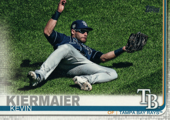 #420 Kevin Kiermaier Tampa Bay Rays 2019 Topps Series 2 Baseball Card GAZ
