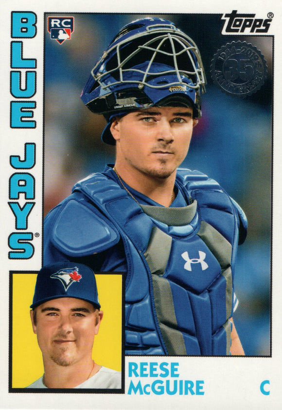 84R-RM Reese McGuire Rookie Toronto Blue Jays 2019 Topps Series 2 Baseball Card GAZ
