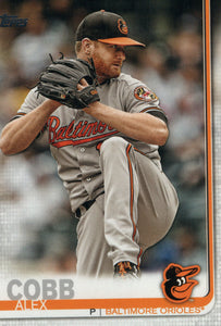 #483 Alex Cobb Baltimore Orioles 2019 Topps Series 2 Baseball Card GAZ