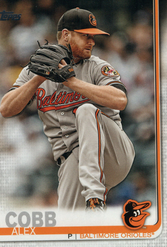 #483 Alex Cobb Baltimore Orioles 2019 Topps Series 2 Baseball Card GAZ