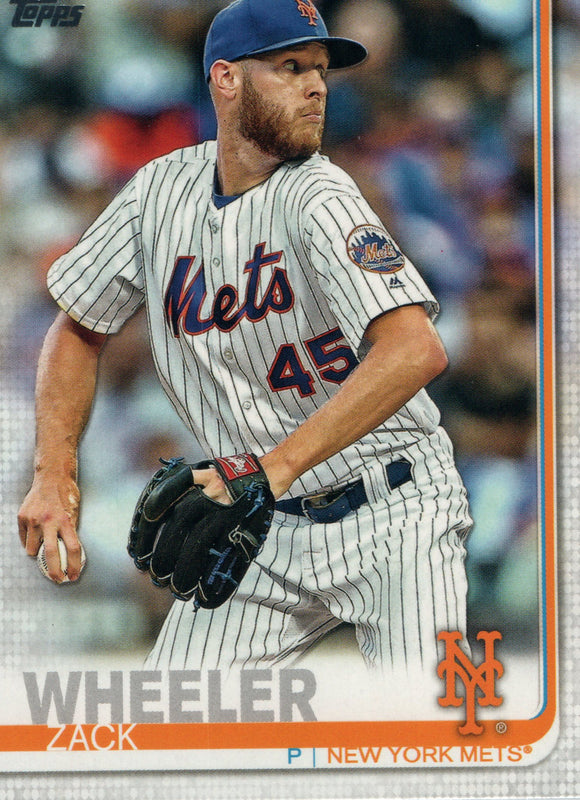 #371 Zack Wheeler New York Mets 2019 Topps Series 2 Baseball Card GAZ