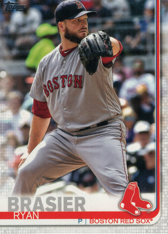 #693 Ryan Brasier Boston Red Sox 2019 Topps Series 2 Baseball Card GAZ