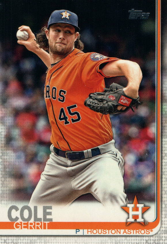 #572 Gerrit Cole Houston Astros 2019 Topps Series 2 Baseball Card GAZ