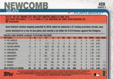 #408 Sean Newcomb Atlanta Braves  2019 Topps Series 2 Baseball Card GAZ