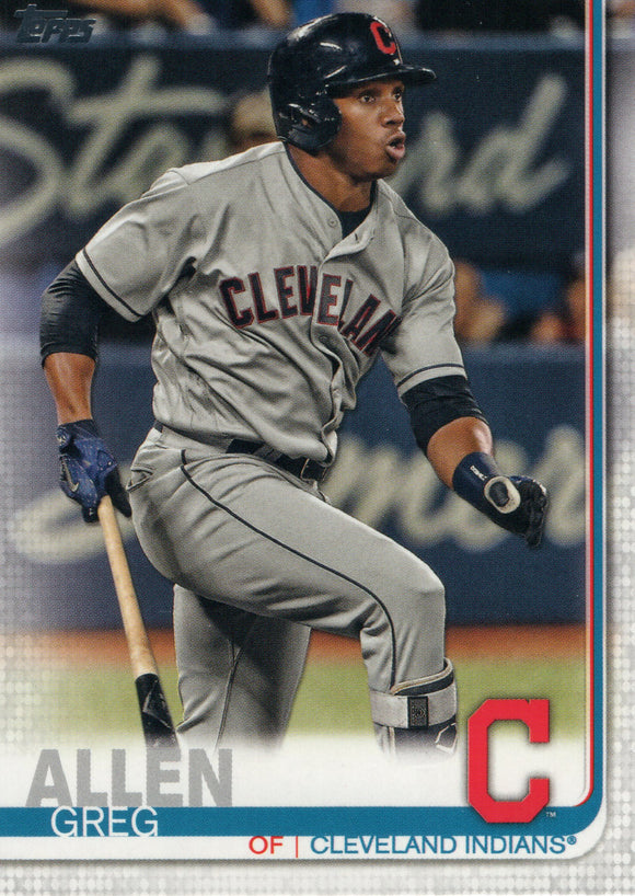 #514 Greg Allen Cleveland Indians 2019 Topps Series 2 Baseball Card GAZ