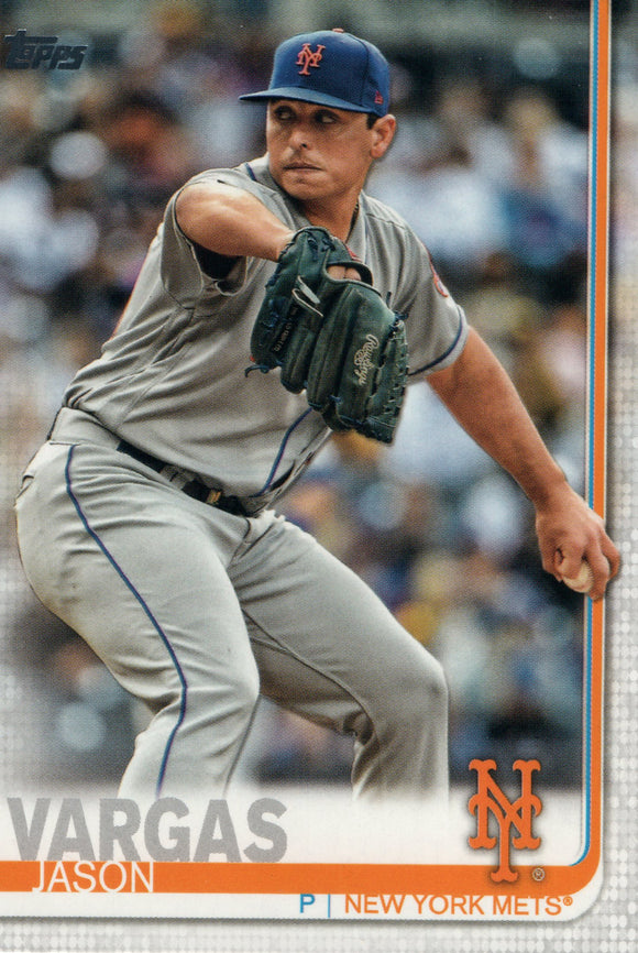 #418 Jason Vargas New York Mets 2019 Topps Series 2 Baseball Card GAZ