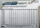U-117 Cameron Maybin Detroit Tigers 2020 Topps Update Baseball Card