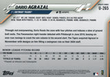 U-265 Dario Agrazal Rookie Detroit Tigers 2020 Topps Update Baseball Card
