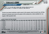 U-63 Terrance Gore Los Angeles Dodgers 2020 Topps Update Baseball Card