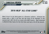 U-269 Christian Yelich 2018 MLB All Star Game Milwaukee Brewers 2020 Topps Update Baseball Card