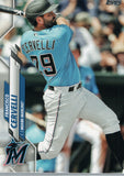U-20 Francisco Cervelli Miami Marlins 2020 Topps Update Baseball Card
