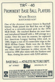 TRC-46 Wade Boggs Boston Red Sox 2020 Topps Update Baseball Card