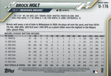 U-176 Brock Holt Milwaukee Brewers 2020 Topps Update Baseball Card