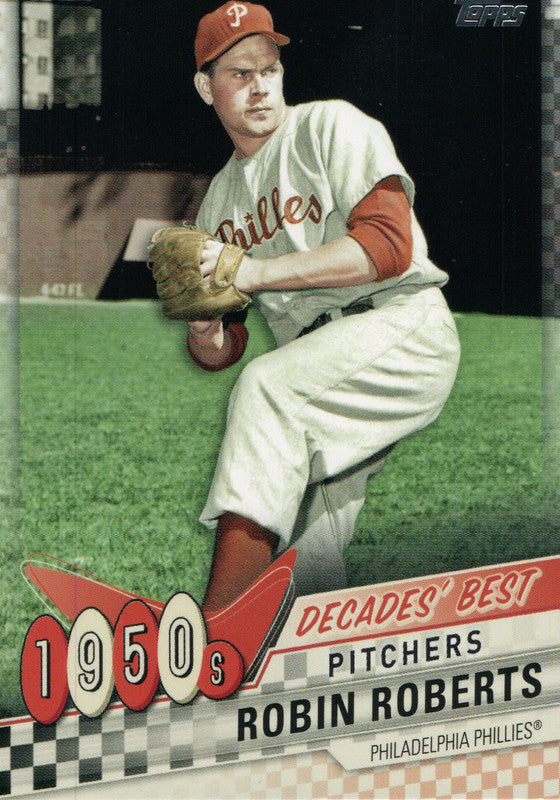 DB-4 Robin Roberts Decades Best Philadelphia Phillies 2020 Topps Update Baseball Card